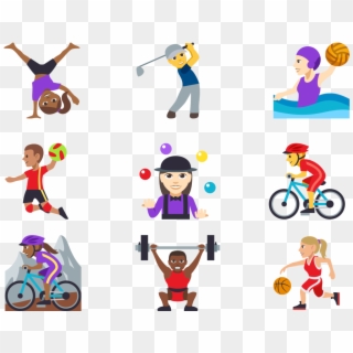 New Sport Emoji Were Added With Gender And Skin Tone - Sport Emoji, HD Png Download