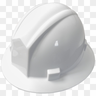 White Full Brim Hard Hat W/ratchet - Hard Hat, HD Png Download