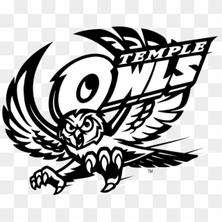 Temple Owls Logo Black And White - Temple Owls Logo Png, Transparent Png