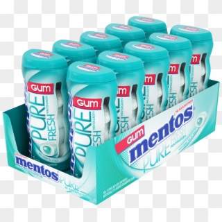Mentos, Pure Fresh, Sugar Free Wintergreen Chewing - Caffeinated Drink, HD Png Download