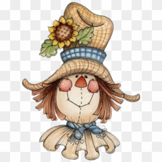 #cute #scarecrow #fall - Cute Clip Art Scarecrow, HD Png Download