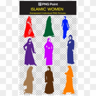 Silhouette Images, Icons And Clip Arts Of Islamic Women - Plafometal, HD Png Download