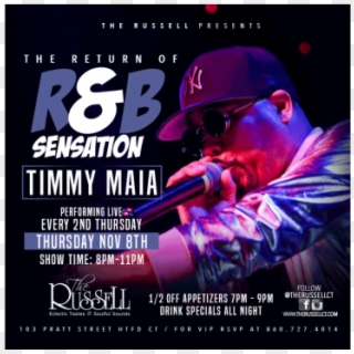 The Return Of R&b Sensation Every Second Thursday - Flyer, HD Png Download