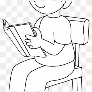 Child Sitting On Chair Clipart - Sit In A Chair Clipart, HD Png Download