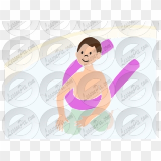 Pool Clipart Pool Noodle - Cartoon, HD Png Download