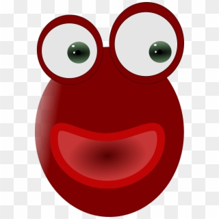 Red Eye Face - Cartoon, HD Png Download