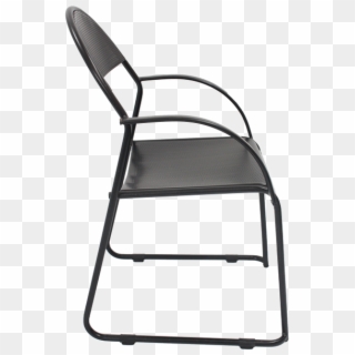 Perforated Metal Chair Side View - Folding Chair, HD Png Download