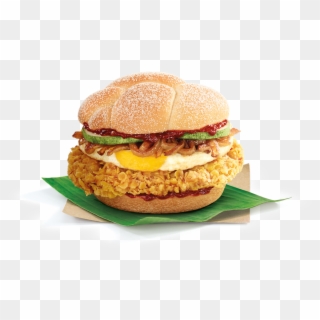 Mcdonald's Nasi Lemak Burger, Banana Pie And Chendol, HD Png Download