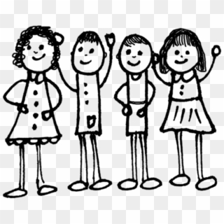 Black And White Cartoon People - Teman Png, Transparent Png