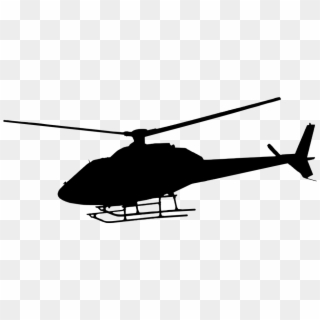 Silhouette Helicopter Flying Free Vector Graphic On - Helicopter Silhouette, HD Png Download
