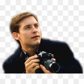 #spiderman #peterparker #tobeymaguire - Tobey Maguire Peter Parker Camera, HD Png Download