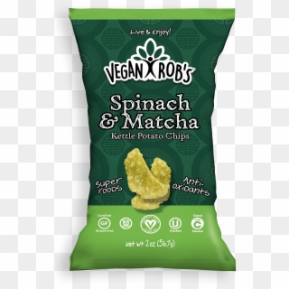 Vegan Spinach Matcha Kettle Chips Small - Vegan Rob's Cheddar Puffs, HD Png Download