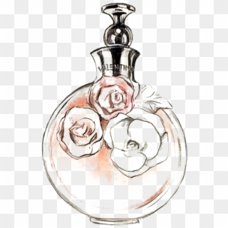 Graphic Chanel No Watercolor Painting Transprent Png - Perfume Bottle Drawing Png, Transparent Png
