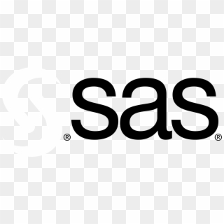 Sas Logo Black And White - Sas Institute, HD Png Download