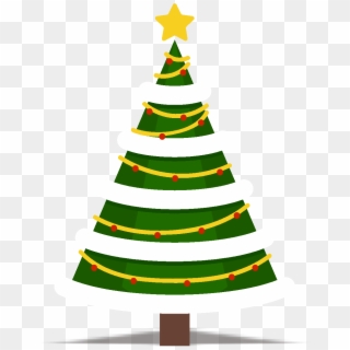 Christmas Tree Design Element Vector Png And Image - Christmas Tree, Transparent Png