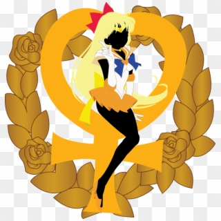 #sailormoon #anime #sailor Venus #撞色系 - Sailor Venus Simbolo, HD Png Download