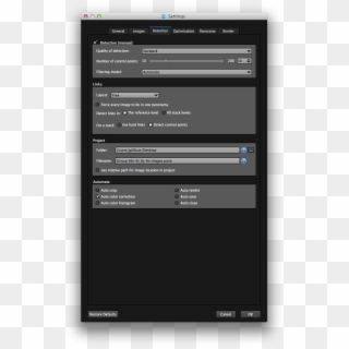 Autopano 3 Preferences Detection En - Autopano, HD Png Download