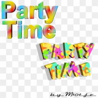 3d Text Party Time, HD Png Download