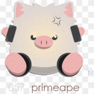 Primeape The Bound Pig Ape Pokemon - Domestic Pig, HD Png Download