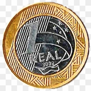 #dinheiro #moeda #real #um #money #reais - Moeda De Um Real Png, Transparent Png