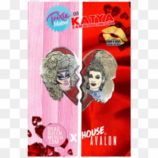 Trixie And Katya Pins, HD Png Download