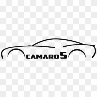 Camaro 5th Generation Outline Outline, Nike Logo, Color, - Renault Fluence, HD Png Download