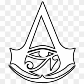 Wyobrażenie Egipskich Insygniów Asasynów, Pojawiające - Logo Assassins Creed Para Colorear, HD Png Download