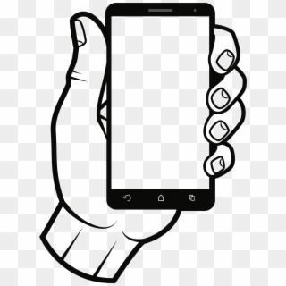 Graphic Freeuse Black And White Smartphone Clipart - Addiction Of Mobile Drawing, HD Png Download