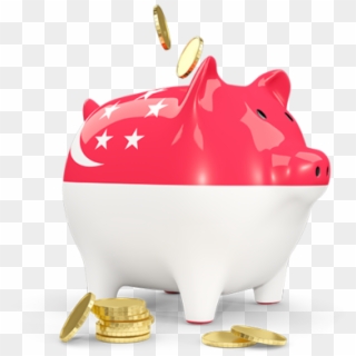 Piggy Bank With Brazil Flag, HD Png Download