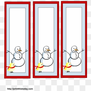 Transparent Templates Bookmark - Free Printable Bookmarks For Winter, HD Png Download
