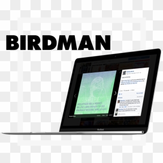 Birdman Social - Flat Panel Display, HD Png Download