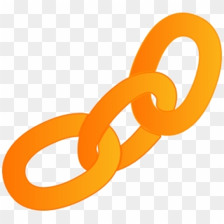 Orange Chain Link Clip Art - Chain Link Clip Art, HD Png Download