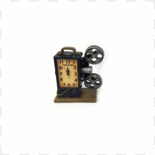 Image Decorative Table Clock Camera Old Film - Alarm Clock, HD Png Download