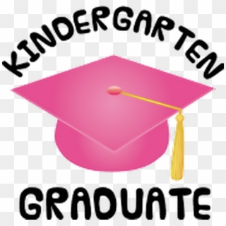 #pink #gold #graduation #cap #hat #kindergartengraduation - Kindergarten Graduate, HD Png Download