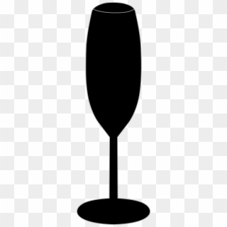 Champagne Clipart Black And White - Wine Glass, HD Png Download
