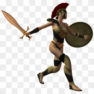 Spartana Female Warrior 003 By Selficide Stock - Imagen De Spartana, HD Png Download