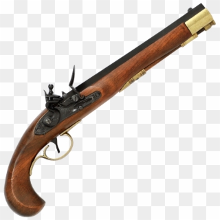 Kentucky Flintlock Pistol, Usa, 19th Century Xx - Matchlock Pistol 16th Century, HD Png Download