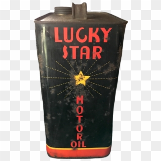 Vintage 2 Gallon Lucky Star Motor Oil Can - Beer, HD Png Download