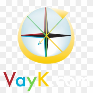 Illustrated Compass Logo For Vayk - Circle, HD Png Download