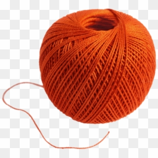 Ball Of Orange Wool - Wool Png, Transparent Png