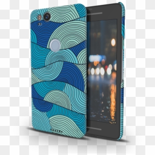 Blue Ocean Waves Pattern Cover Case For Google Pixel - Iphone, HD Png Download