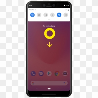 The Quick Settings Panel Appears - Google Pixel Volte Icon, HD Png Download