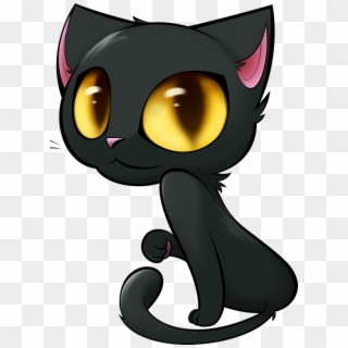 Emotions Clipart Cat - Cute Black Cat Clipart, HD Png Download