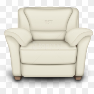 Download Armchair Clipart Png Photo - White Leather Armchair, Transparent Png