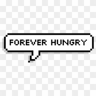 #forever #hungry #text #wigflip #speechbubble #stickers - Anime Text Box Png, Transparent Png