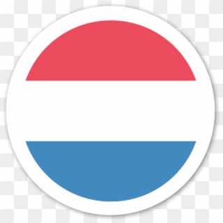 Netherlands Flag Sticker - Circle, HD Png Download