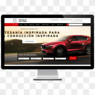 Spanish Website On Monitor - Prca, HD Png Download