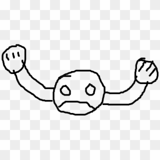 Geodude - Line Art, HD Png Download