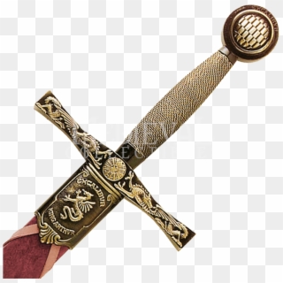 Excalibur, Sword, Scabbard, Cold Weapon, Weapon Png - Sword And Scabbard Runes, Transparent Png
