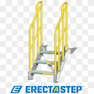 Erectastep 3 Step Metal Stair With Slip-resistant Stamped - Erectastep, HD Png Download